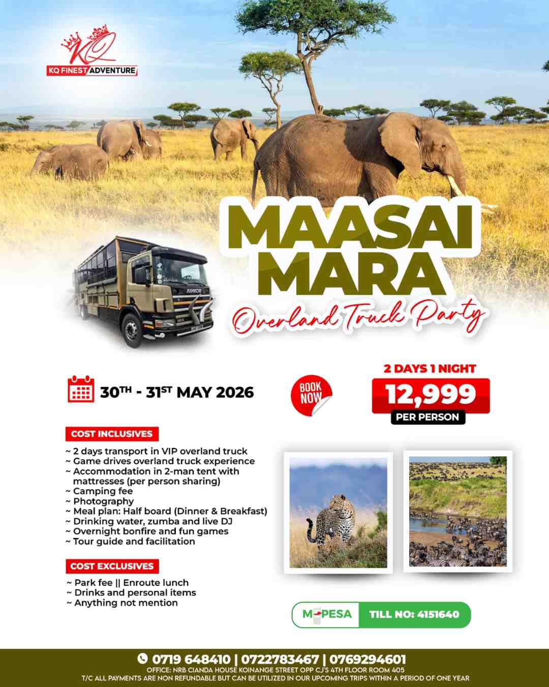 MAASAI MARA OVERLAND TRUCK PARTY